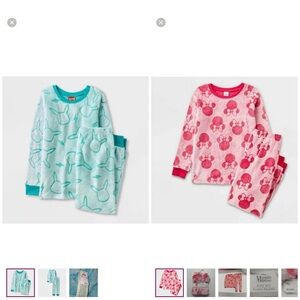 Pokémon and Minnie Mouse pajamas
